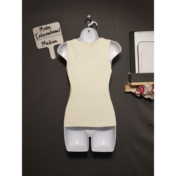 Moda international ribbed sweater tank m - Picture 2 of 3